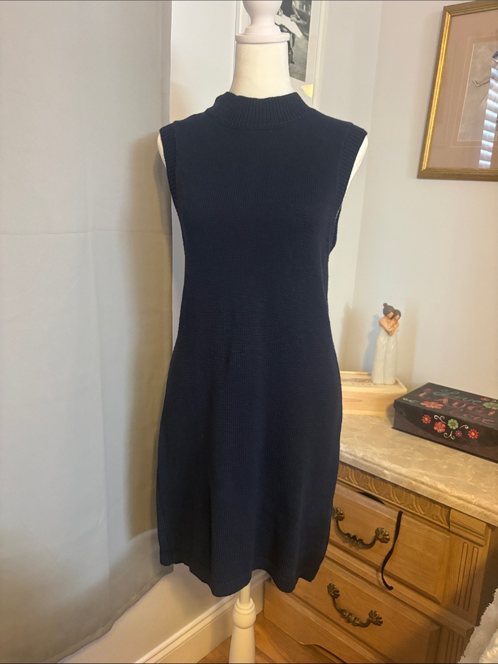 Sanctuary Navy Sleeveless Knit Mini Dress